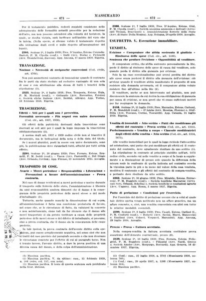 Massimario della giurisprudenza italiana contenente tutte le massime della Cassazione civile