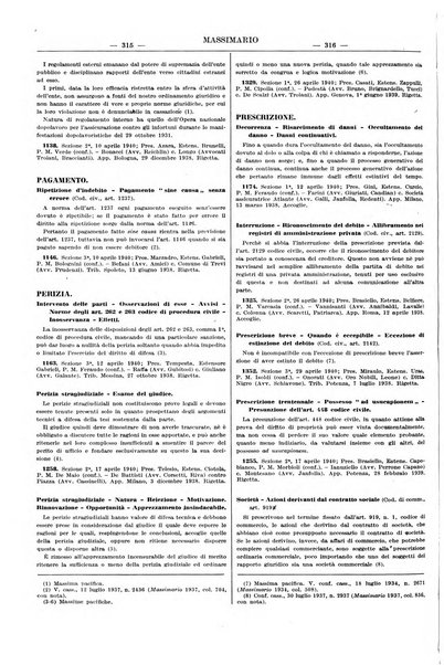 Massimario della giurisprudenza italiana contenente tutte le massime della Cassazione civile