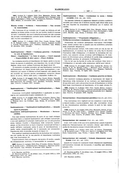 Massimario della giurisprudenza italiana contenente tutte le massime della Cassazione civile