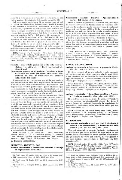 Massimario della giurisprudenza italiana contenente tutte le massime della Cassazione civile