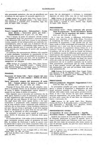 Massimario della giurisprudenza italiana contenente tutte le massime della Cassazione civile