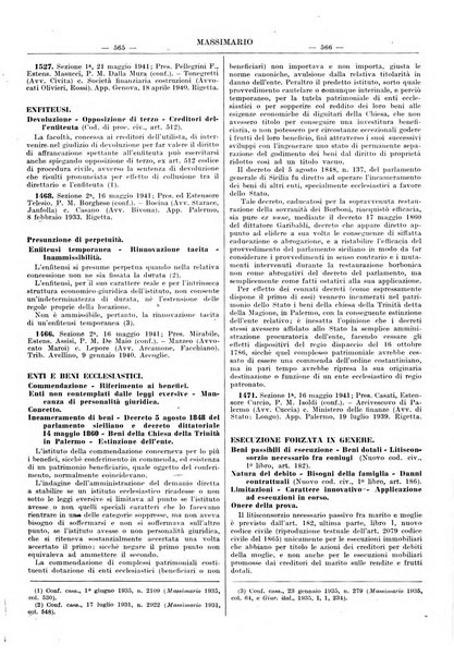 Massimario della giurisprudenza italiana contenente tutte le massime della Cassazione civile