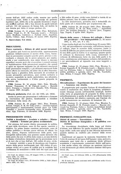 Massimario della giurisprudenza italiana contenente tutte le massime della Cassazione civile