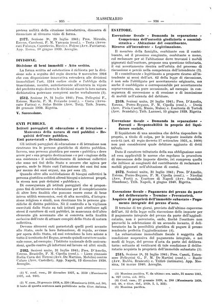 Massimario della giurisprudenza italiana contenente tutte le massime della Cassazione civile