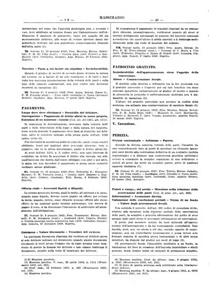 Massimario della giurisprudenza italiana contenente tutte le massime della Cassazione civile