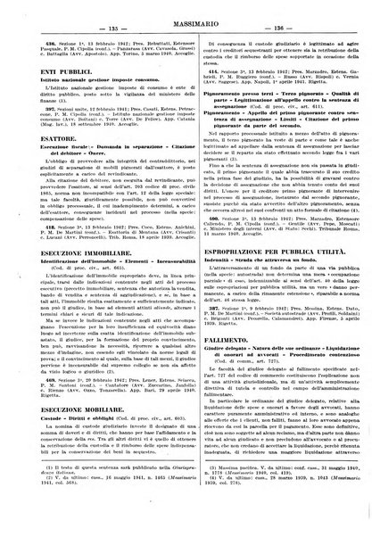 Massimario della giurisprudenza italiana contenente tutte le massime della Cassazione civile