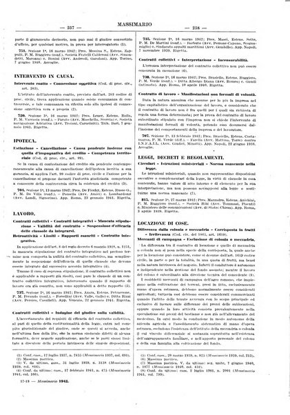 Massimario della giurisprudenza italiana contenente tutte le massime della Cassazione civile