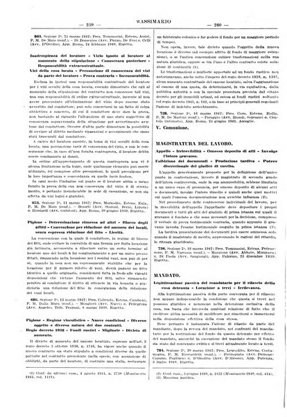 Massimario della giurisprudenza italiana contenente tutte le massime della Cassazione civile