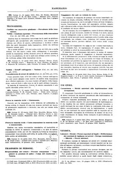 Massimario della giurisprudenza italiana contenente tutte le massime della Cassazione civile