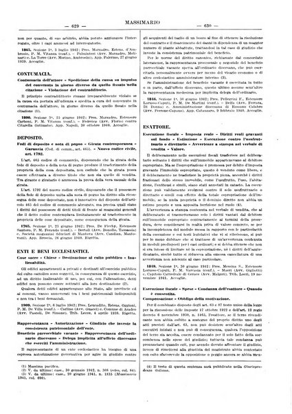 Massimario della giurisprudenza italiana contenente tutte le massime della Cassazione civile