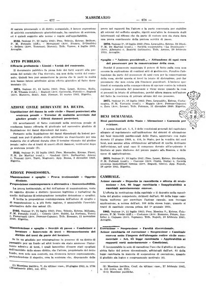 Massimario della giurisprudenza italiana contenente tutte le massime della Cassazione civile