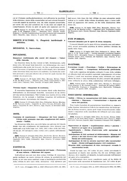 Massimario della giurisprudenza italiana contenente tutte le massime della Cassazione civile