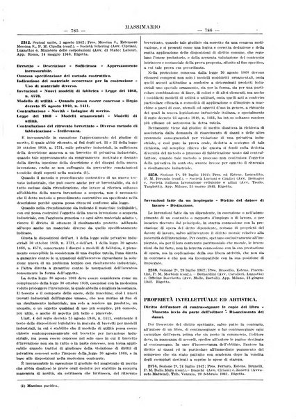 Massimario della giurisprudenza italiana contenente tutte le massime della Cassazione civile