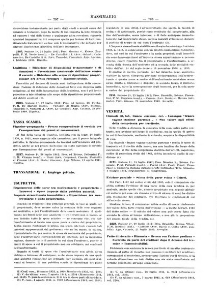 Massimario della giurisprudenza italiana contenente tutte le massime della Cassazione civile