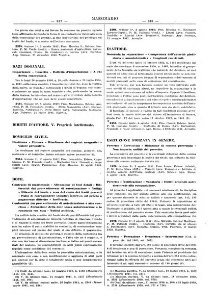 Massimario della giurisprudenza italiana contenente tutte le massime della Cassazione civile