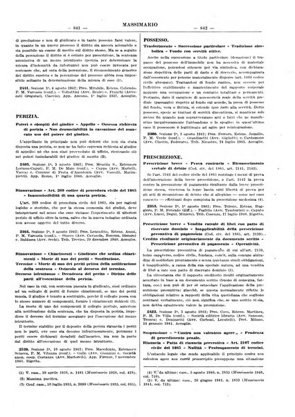 Massimario della giurisprudenza italiana contenente tutte le massime della Cassazione civile