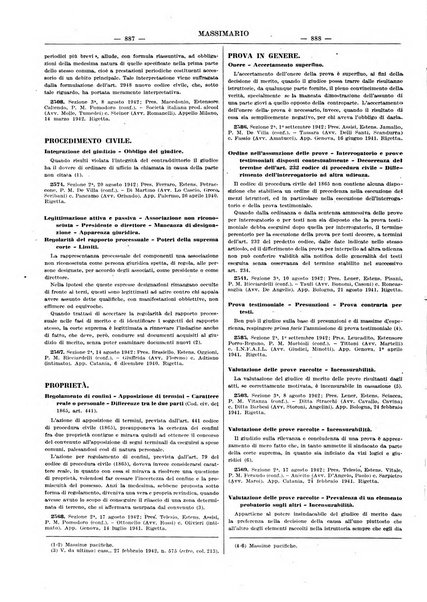 Massimario della giurisprudenza italiana contenente tutte le massime della Cassazione civile