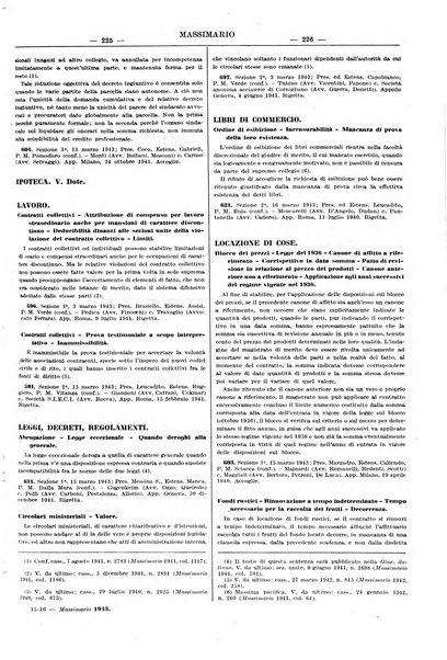 Massimario della giurisprudenza italiana contenente tutte le massime della Cassazione civile