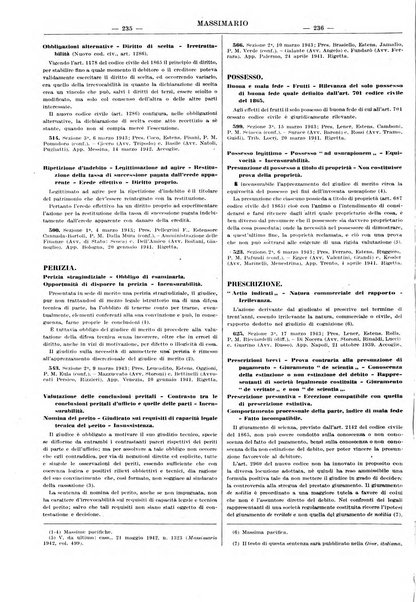 Massimario della giurisprudenza italiana contenente tutte le massime della Cassazione civile