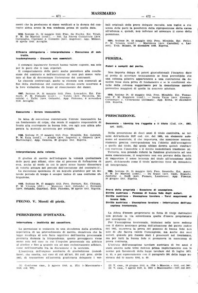 Massimario della giurisprudenza italiana contenente tutte le massime della Cassazione civile