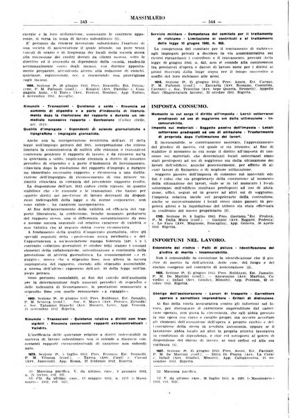 Massimario della giurisprudenza italiana contenente tutte le massime della Cassazione civile