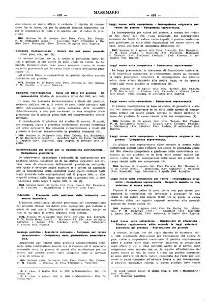 Massimario della giurisprudenza italiana contenente tutte le massime della Cassazione civile