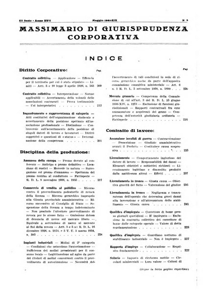 Massimario di giurisprudenza corporativa