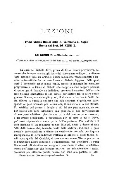 La nuova rivista clinico-terapeutica