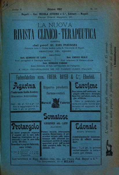 La nuova rivista clinico-terapeutica