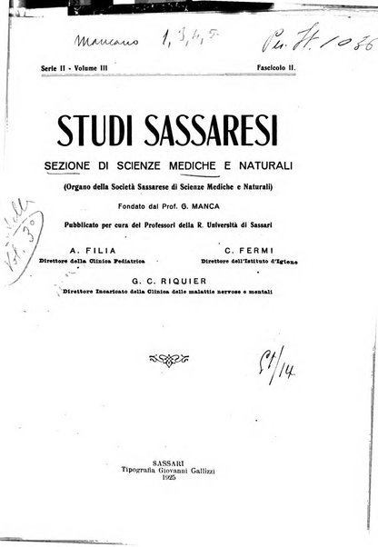 Studi sassaresi