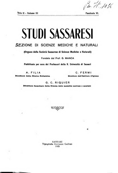 Studi sassaresi