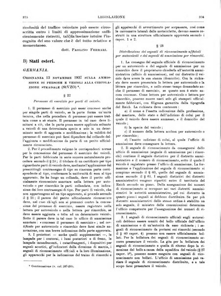 Rassegna giuridica della circolazione stradale nuova serie della Giustizia automobilistica