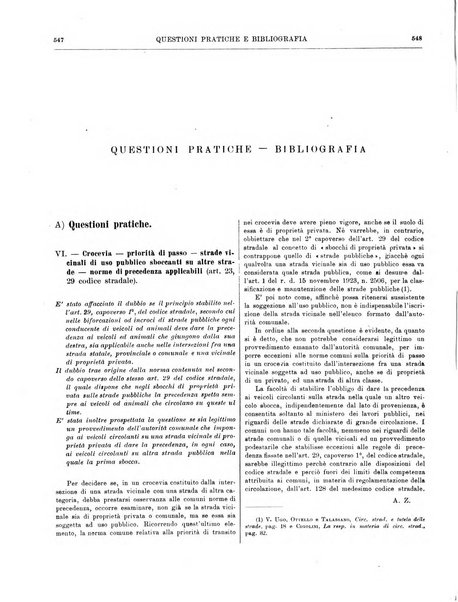 Rassegna giuridica della circolazione stradale nuova serie della Giustizia automobilistica