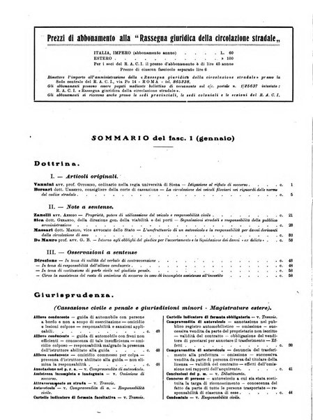 Rassegna giuridica della circolazione stradale nuova serie della Giustizia automobilistica