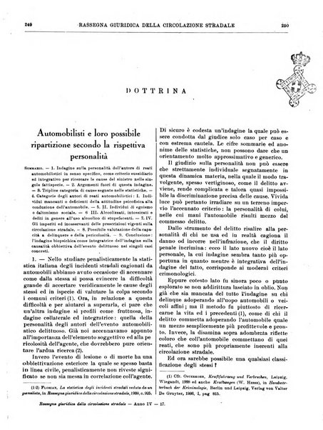 Rassegna giuridica della circolazione stradale nuova serie della Giustizia automobilistica