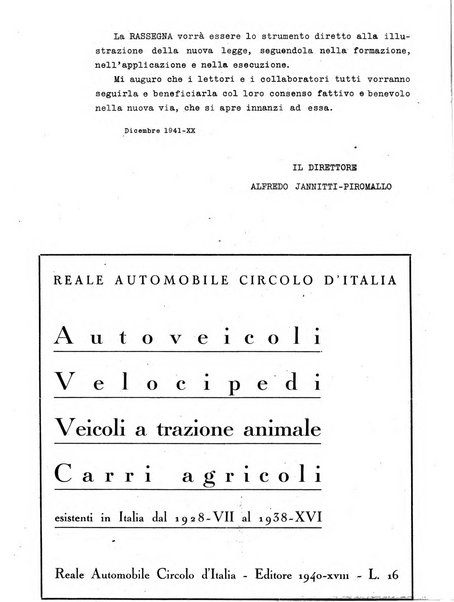 Rassegna giuridica della circolazione stradale nuova serie della Giustizia automobilistica