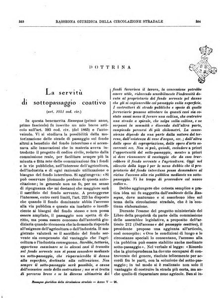 Rassegna giuridica della circolazione stradale nuova serie della Giustizia automobilistica