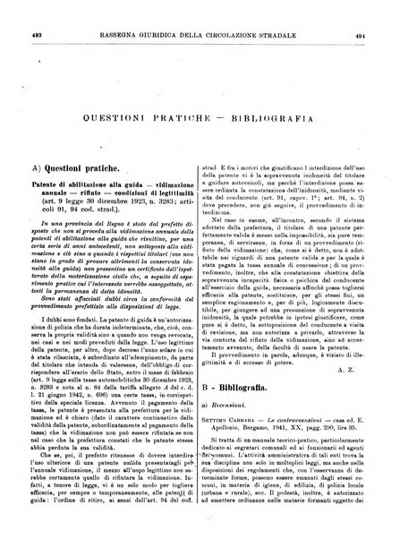 Rassegna giuridica della circolazione stradale nuova serie della Giustizia automobilistica