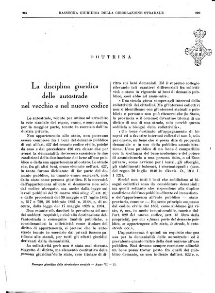 Rassegna giuridica della circolazione stradale nuova serie della Giustizia automobilistica