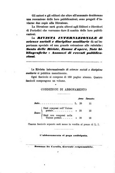 Rivista internazionale di scienze sociali e discipline ausiliarie pubblicazione periodica dell'Unione cattolica per gli studi sociali in Italia