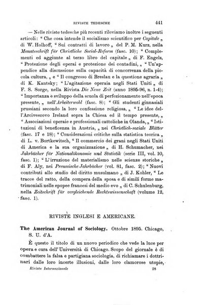 Rivista internazionale di scienze sociali e discipline ausiliarie pubblicazione periodica dell'Unione cattolica per gli studi sociali in Italia