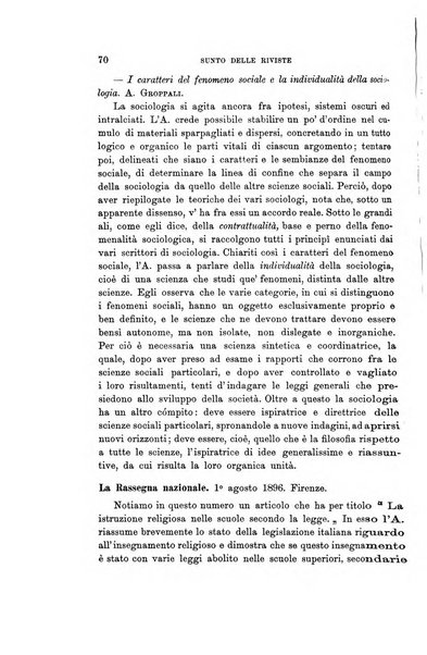 Rivista internazionale di scienze sociali e discipline ausiliarie pubblicazione periodica dell'Unione cattolica per gli studi sociali in Italia