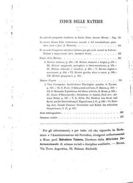 Rivista internazionale di scienze sociali e discipline ausiliarie pubblicazione periodica dell'Unione cattolica per gli studi sociali in Italia