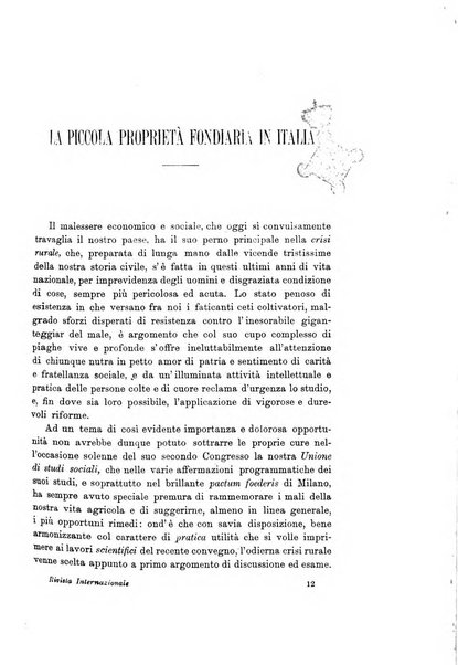 Rivista internazionale di scienze sociali e discipline ausiliarie pubblicazione periodica dell'Unione cattolica per gli studi sociali in Italia