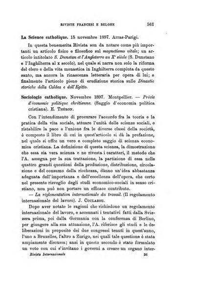 Rivista internazionale di scienze sociali e discipline ausiliarie pubblicazione periodica dell'Unione cattolica per gli studi sociali in Italia