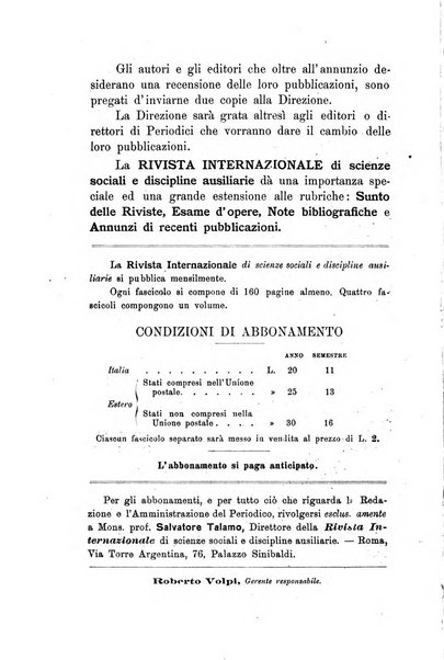 Rivista internazionale di scienze sociali e discipline ausiliarie pubblicazione periodica dell'Unione cattolica per gli studi sociali in Italia