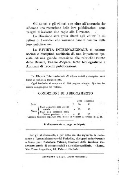 Rivista internazionale di scienze sociali e discipline ausiliarie pubblicazione periodica dell'Unione cattolica per gli studi sociali in Italia