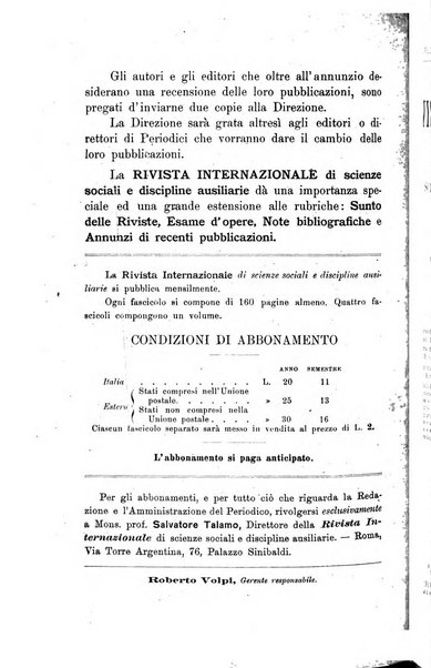 Rivista internazionale di scienze sociali e discipline ausiliarie pubblicazione periodica dell'Unione cattolica per gli studi sociali in Italia