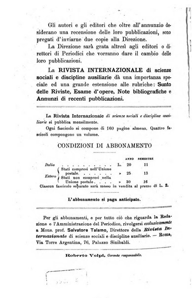 Rivista internazionale di scienze sociali e discipline ausiliarie pubblicazione periodica dell'Unione cattolica per gli studi sociali in Italia