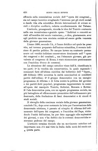 Rivista internazionale di scienze sociali e discipline ausiliarie pubblicazione periodica dell'Unione cattolica per gli studi sociali in Italia